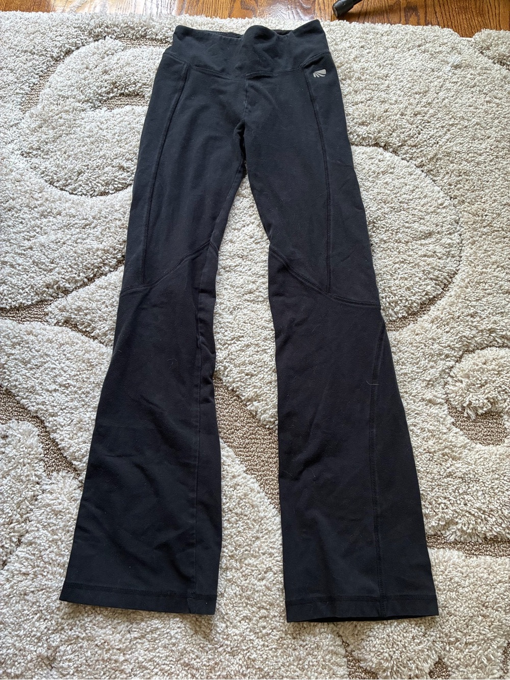 Marika Black Active Leggings with Branded Waist Tag
